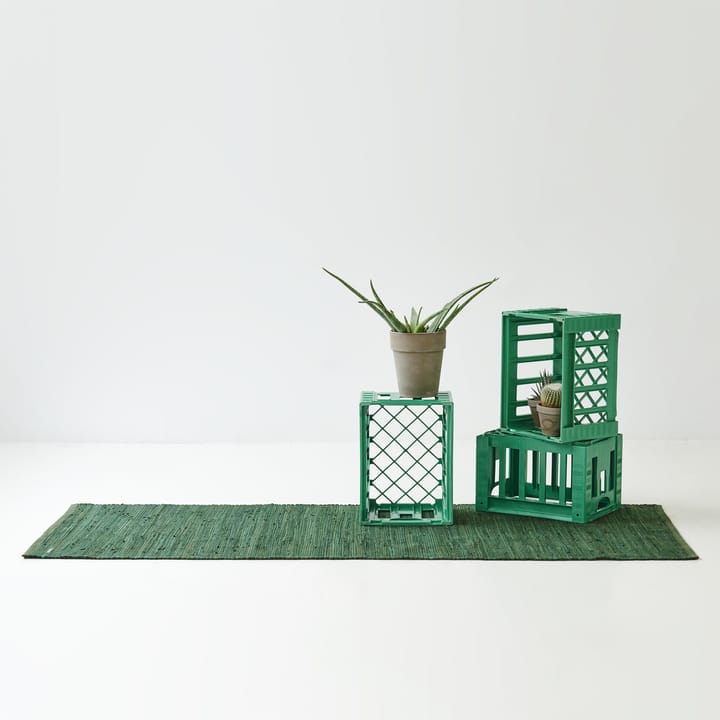 Cotton matto 65 x 135 cm - guilty green (vihreä) - Rug Solid