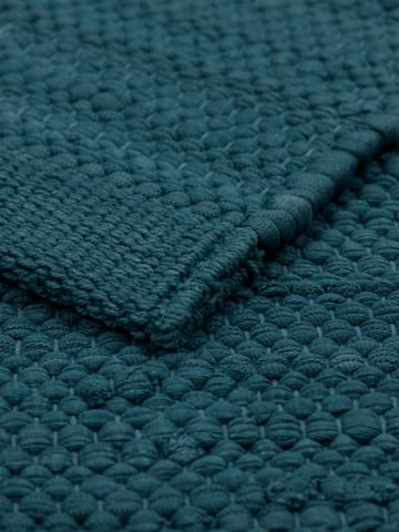 Cotton matto 65 x 135 cm - Petroleum (petrolinsininen) - Rug Solid