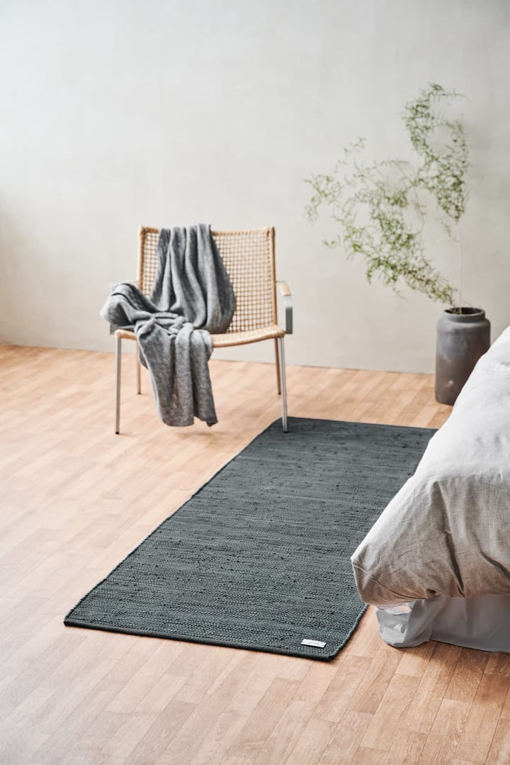 Cotton matto 65 x 135 cm - Steel grey (harmaa) - Rug Solid