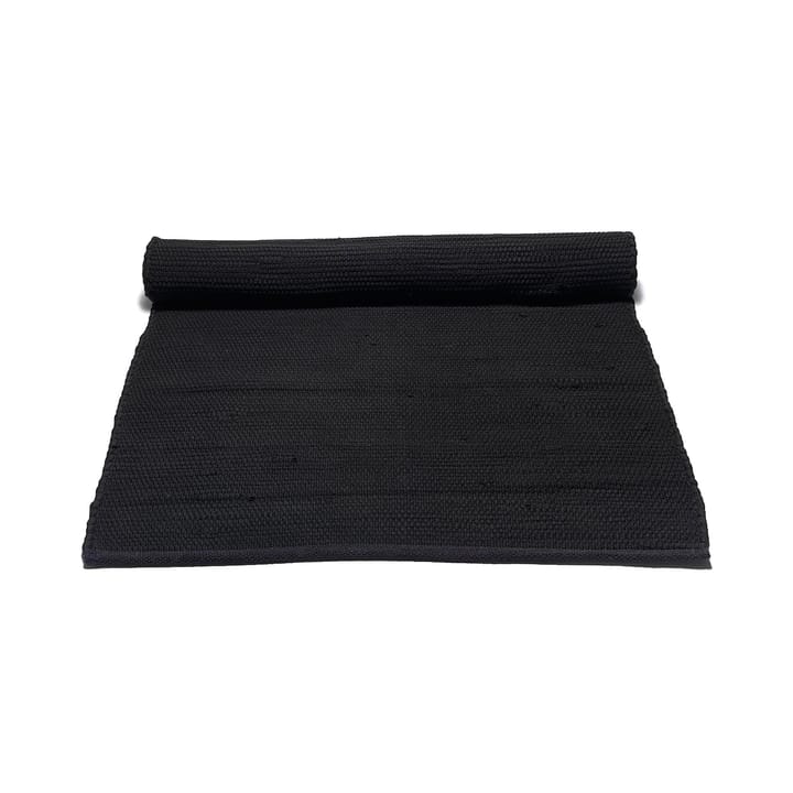 Cotton matto 75 x 200 cm - black (musta) - Rug Solid