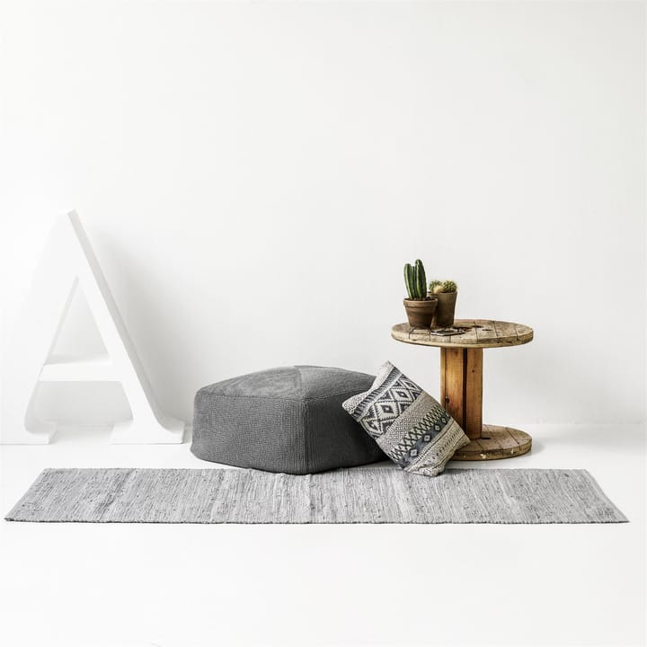 Cotton matto 75 x 200 cm, light grey (vaaleanharmaa) Rug Solid