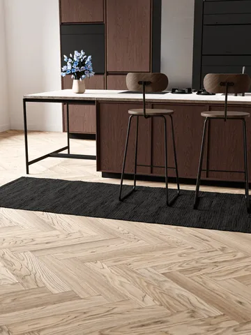 Cotton matto 75 x 300 cm - Charcoal - Rug Solid