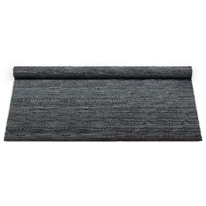 Leather matto 140 x 200 cm, dark grey (tummanharmaa) Rug Solid