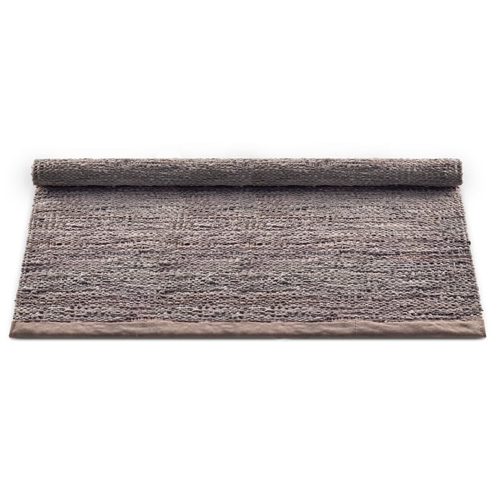 Leather matto 140 x 200 cm, Wood (ruskea) Rug Solid