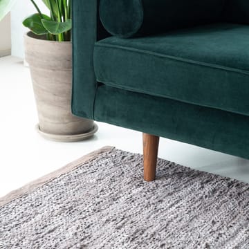 Leather matto 140 x 200 cm - Wood (ruskea) - Rug Solid