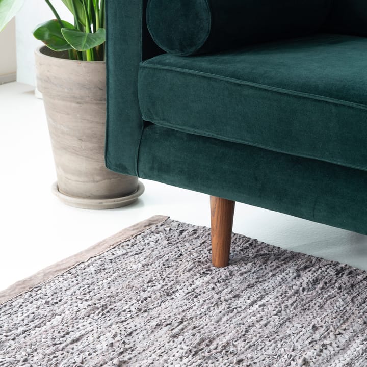 Leather matto 140 x 200 cm, Wood (ruskea) Rug Solid