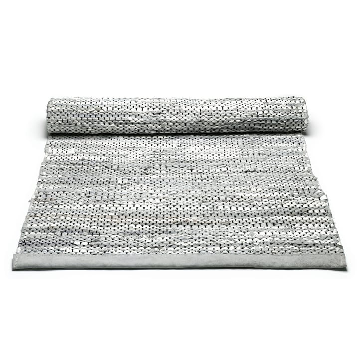 Leather matto 170 x 240 cm, light grey (vaaleanharmaa) Rug Solid