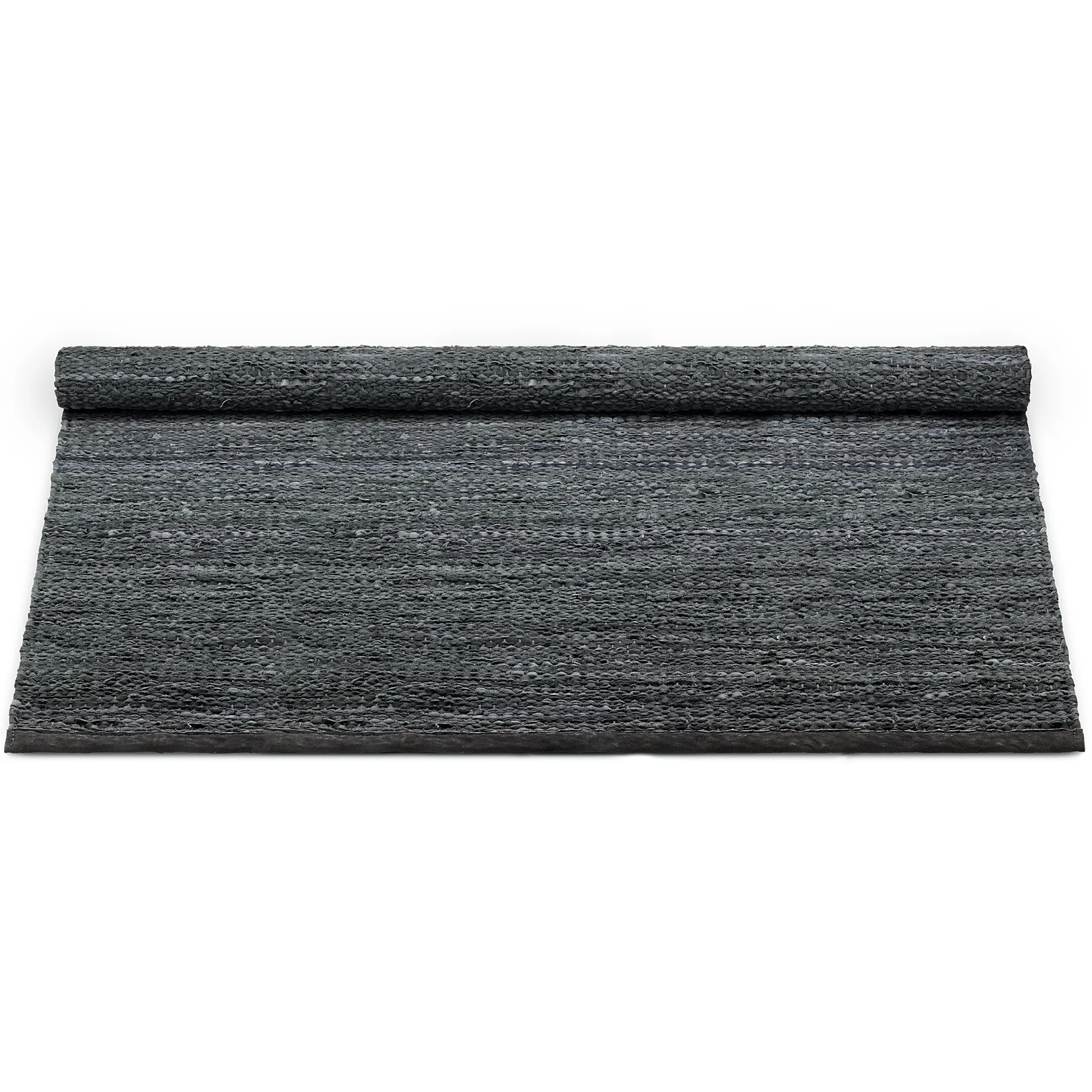 Leather matto 200 x 300 cm, dark grey (tummanharmaa) Rug Solid