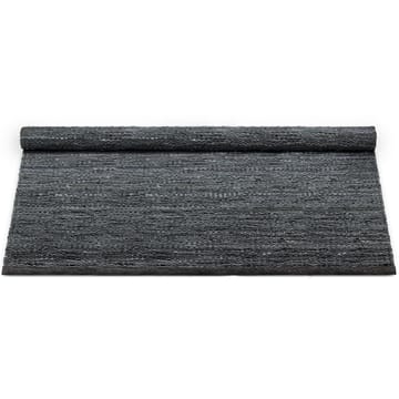 Leather matto 200 x 300 cm - dark grey (tummanharmaa) - Rug Solid