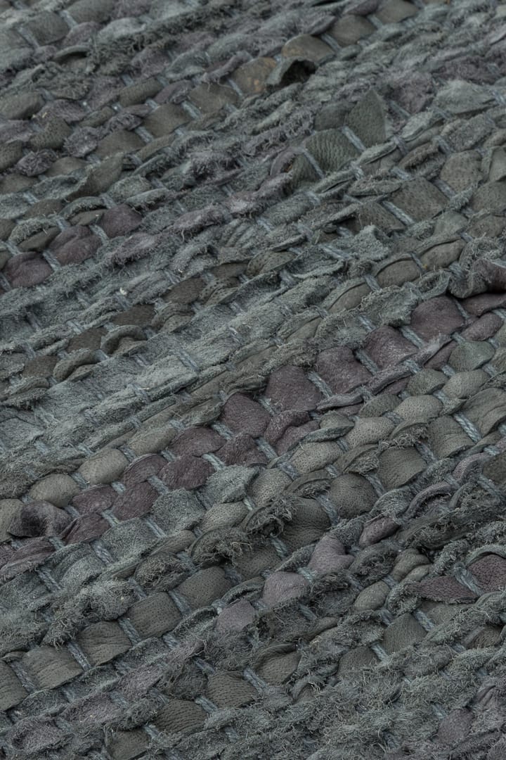 Leather matto 200 x 300 cm - dark grey (tummanharmaa) - Rug Solid