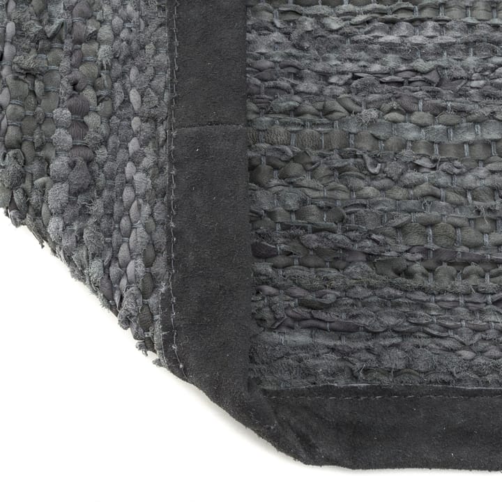 Leather matto 60 x 90 cm, dark grey (tummanharmaa) Rug Solid