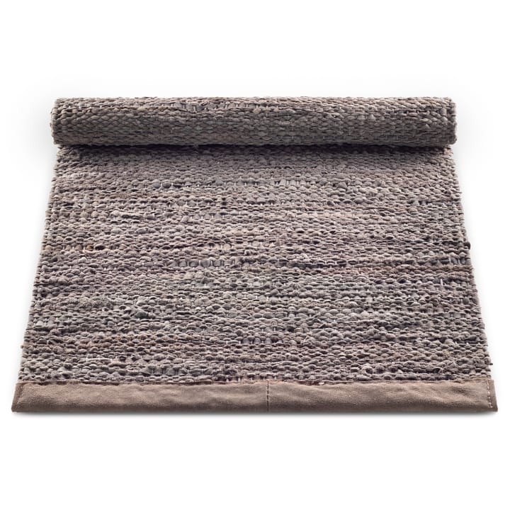 Leather matto 60 x 90 cm, Wood (ruskea) Rug Solid