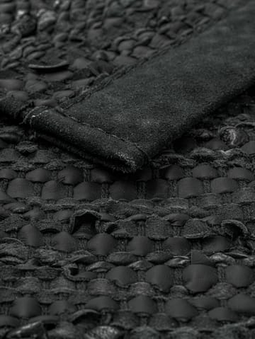 Leather matto 65 x 135 cm - dark grey (tummanharmaa) - Rug Solid