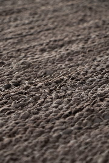 Leather matto 65 x 135 cm - Wood (ruskea) - Rug Solid
