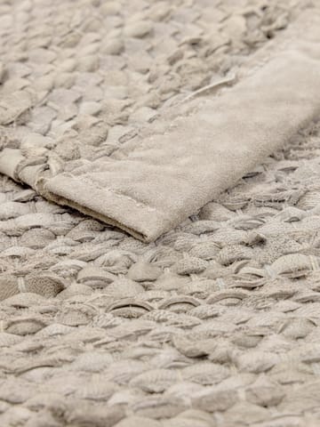 Leather matto 75 x 200 cm - beige - Rug Solid