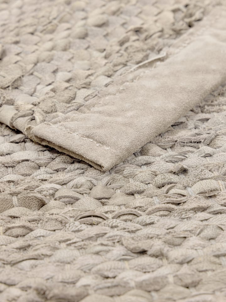 Leather matto 75 x 200 cm, beige Rug Solid