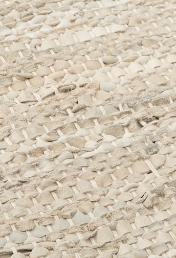 Leather matto 75 x 200 cm - beige - Rug Solid