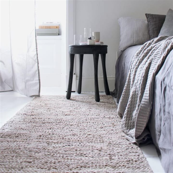 Leather matto 75 x 200 cm, beige Rug Solid