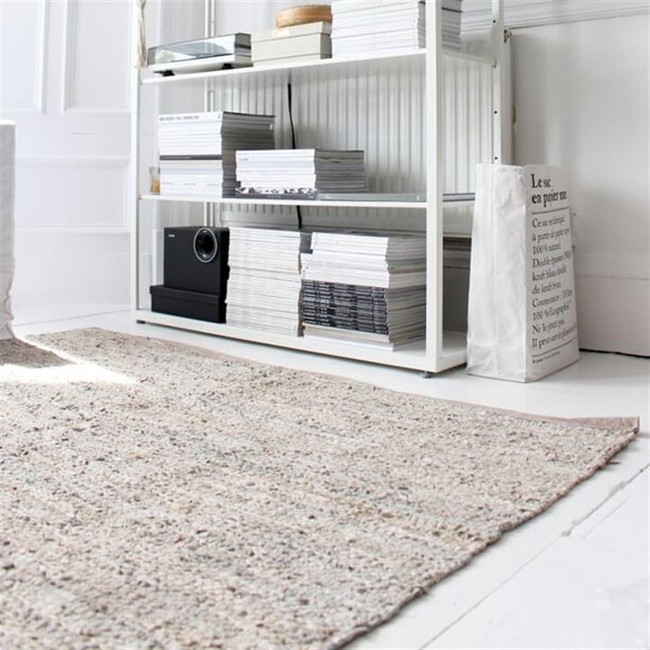 Leather matto 75 x 200 cm, beige Rug Solid