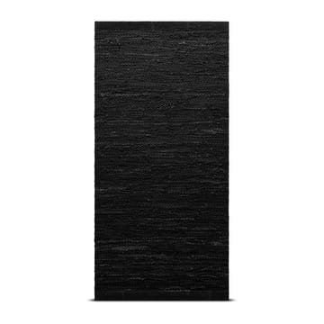 Leather matto 75 x 200 cm - black (musta) - Rug Solid