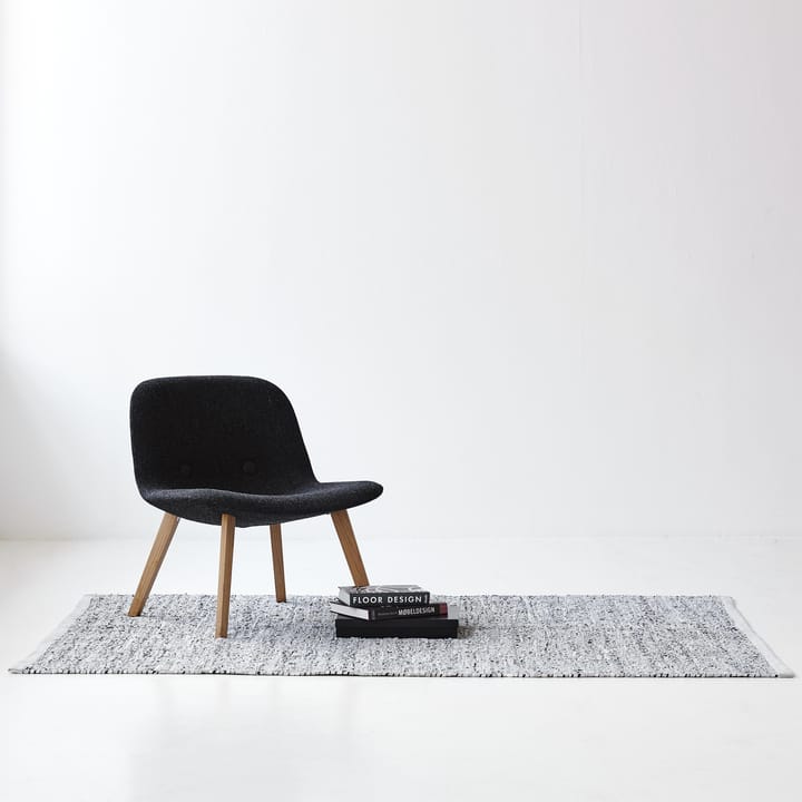 Leather matto 75 x 200 cm, light grey (vaaleanharmaa) Rug Solid