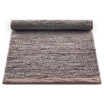 Leather matto 75 x 200 cm - Wood (ruskea) - Rug Solid