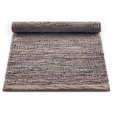 Leather matto 75 x 300 cm - Wood (ruskea) - Rug Solid