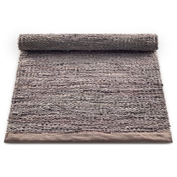 Leather matto 75 x 300 cm - Wood (ruskea) - Rug Solid