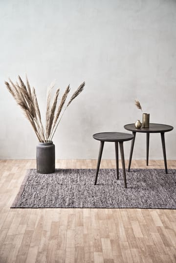 Leather matto 75 x 300 cm - Wood (ruskea) - Rug Solid