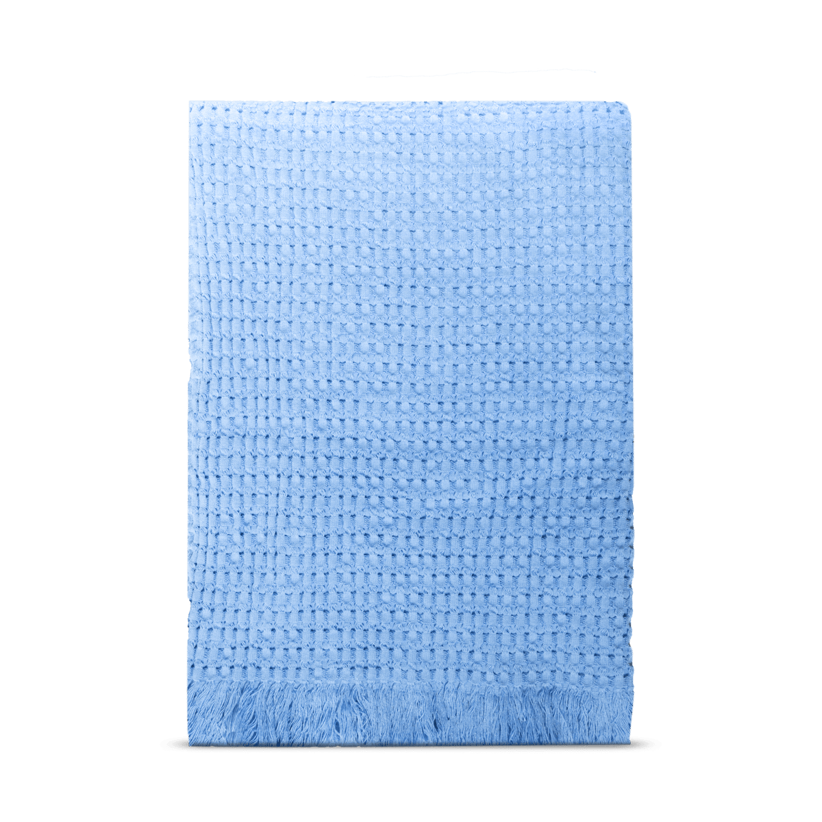 Rug Solid Stockholm puuvillapeitto 130×180 cm Millenium blue