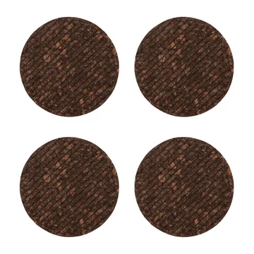 Dante lasinaluset korkista 4 kpl - Ruskea - Sagaform