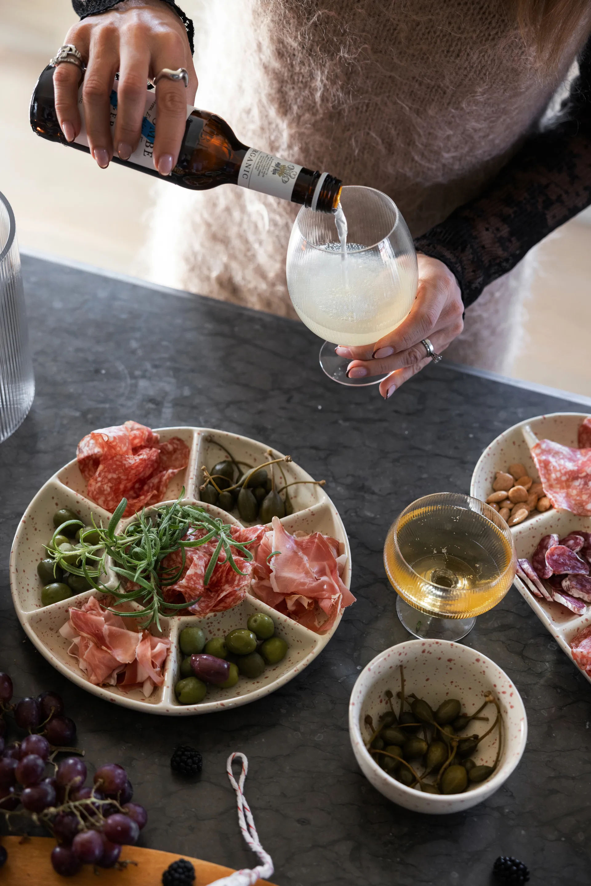 Ditte kulho 2 kpl, Beige-viininpunainen Sagaform