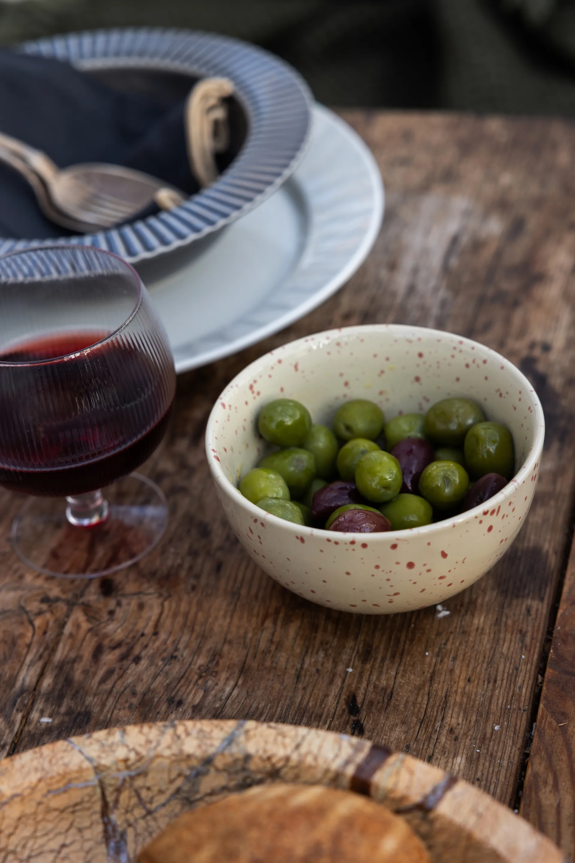 Ditte kulho 2 kpl, Beige-viininpunainen Sagaform