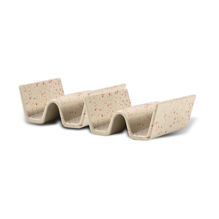 Ditte tacoteline 2 kpl - Beige-viininpunainen - Sagaform