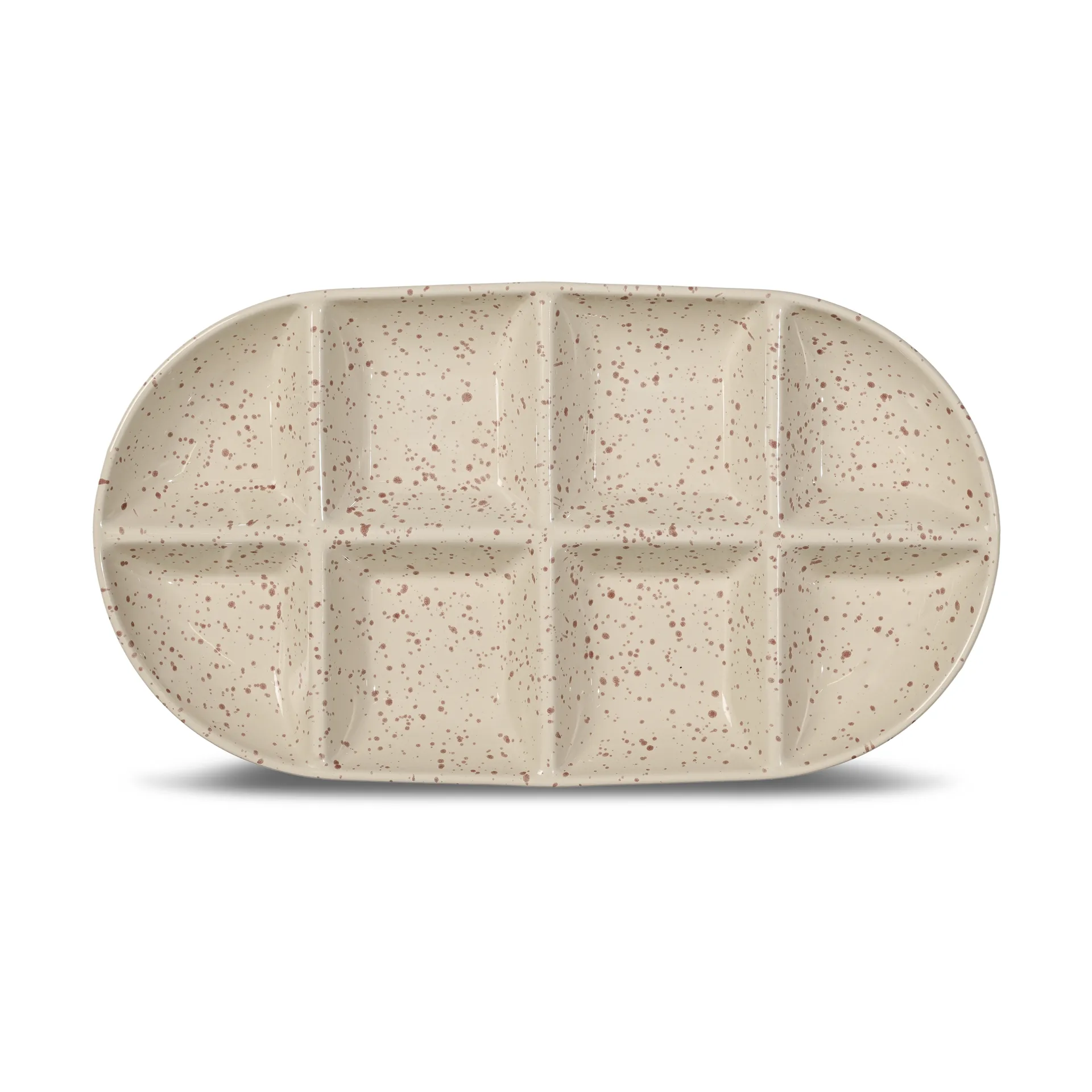 Ditte tarjoiluvati suuri 20x36 cm, Beige-viininpunainen Sagaform