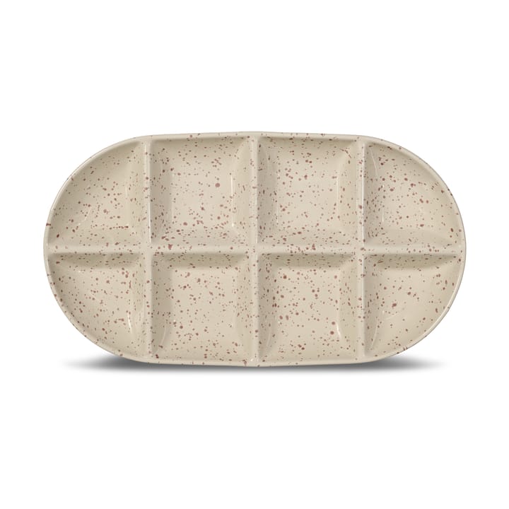 Ditte tarjoiluvati suuri 20x36 cm - Beige-viininpunainen - Sagaform