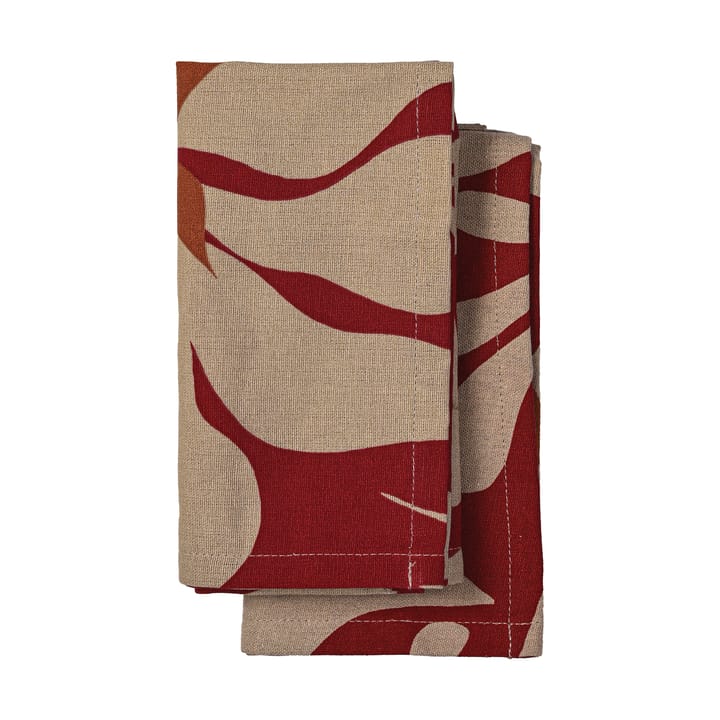 Edith keittiöpyyhe 50x70 cm 2-pack - Viininpunainen - Sagaform