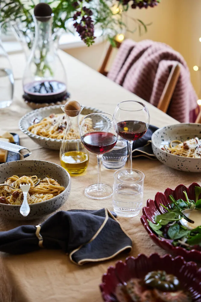 Edith pöytäliina 150x280 cm, Beige Sagaform