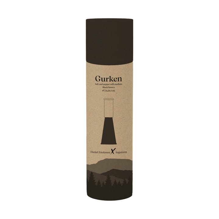Gurken suola- ja pippurimylly medium 20,5 cm, Musta-ruskea Sagaform