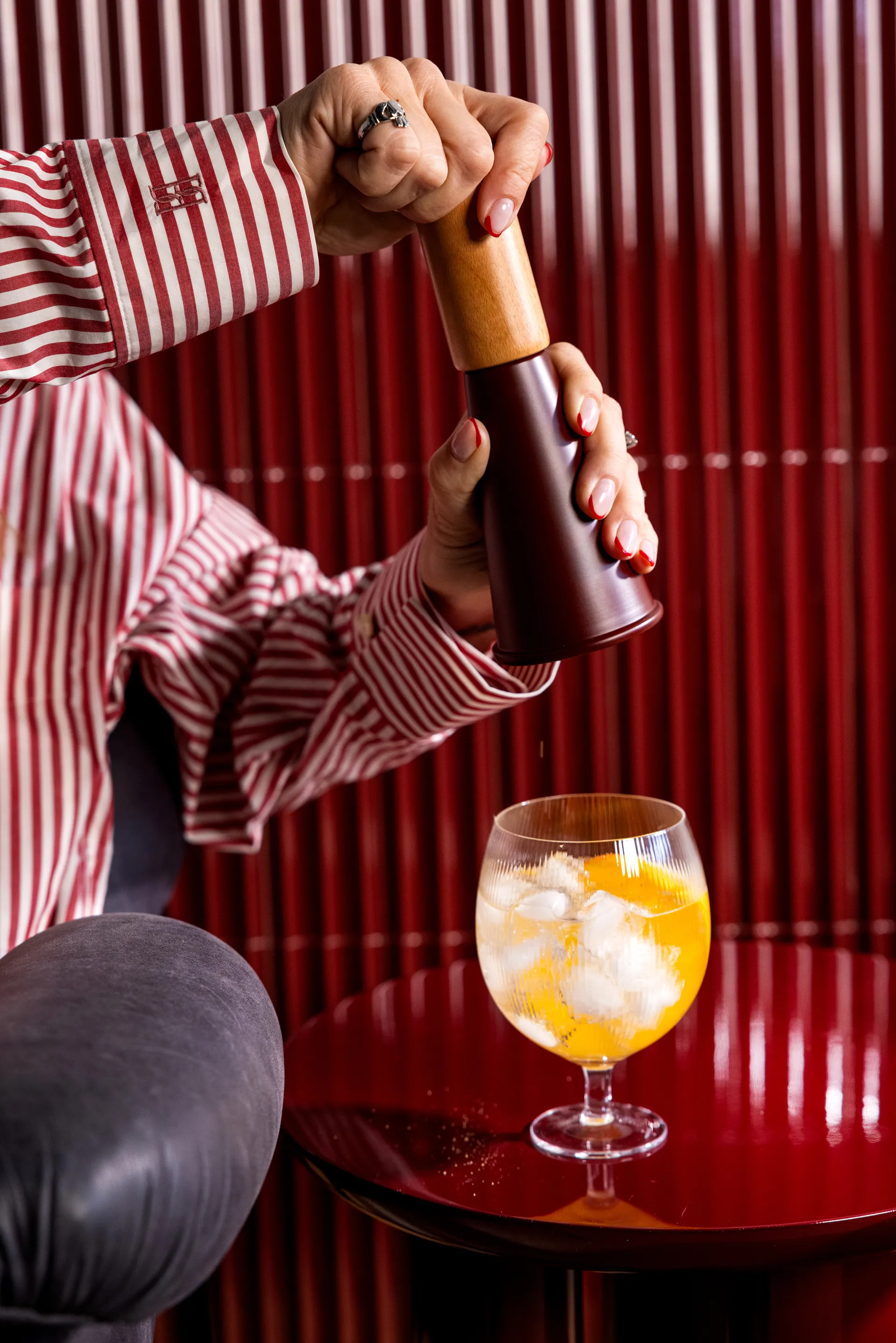 Gurken suola- ja pippurimylly medium 20,5 cm, Punaruskea Sagaform