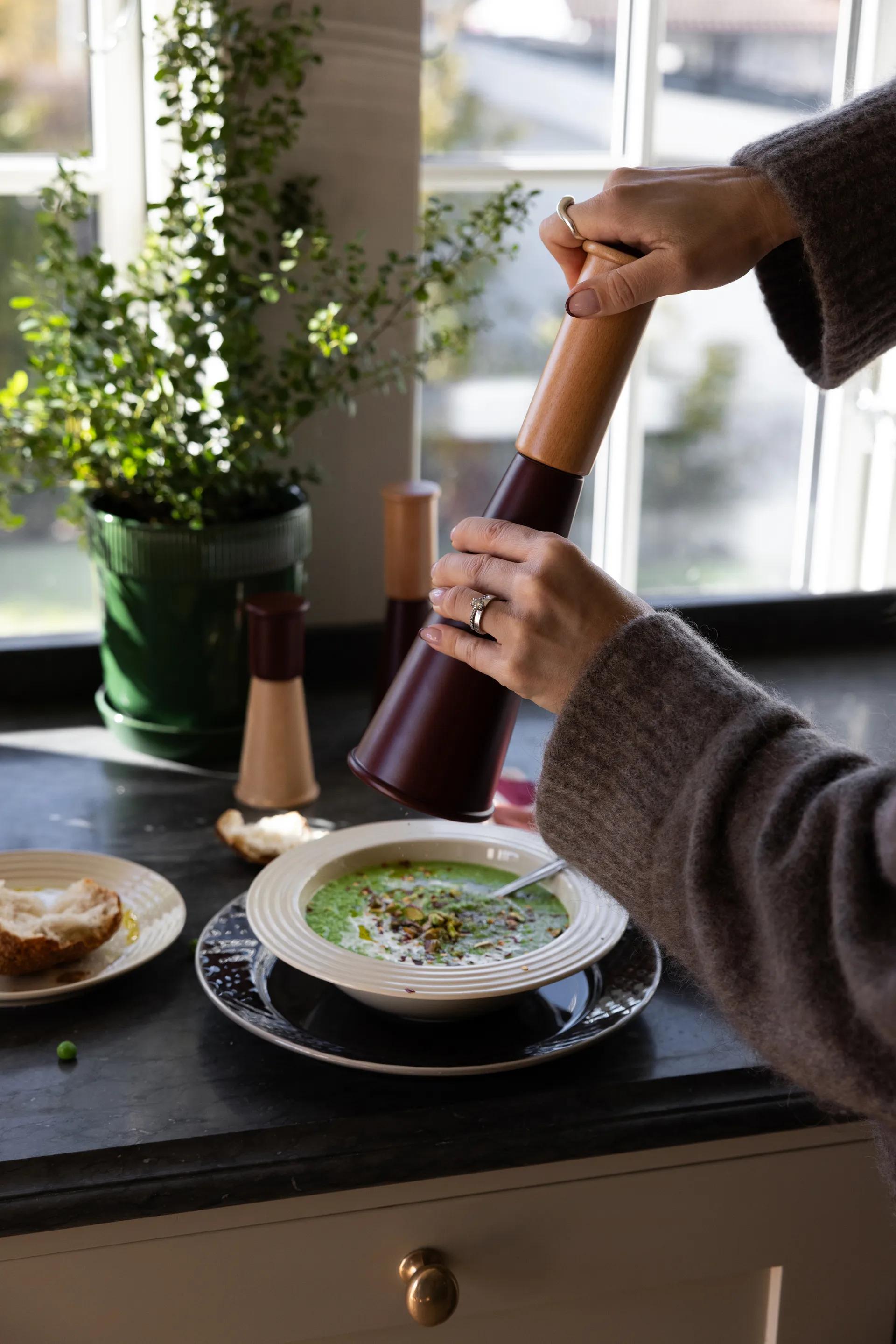 Gurken suola- ja pippurimylly suuri 32 cm, Punaruskea Sagaform