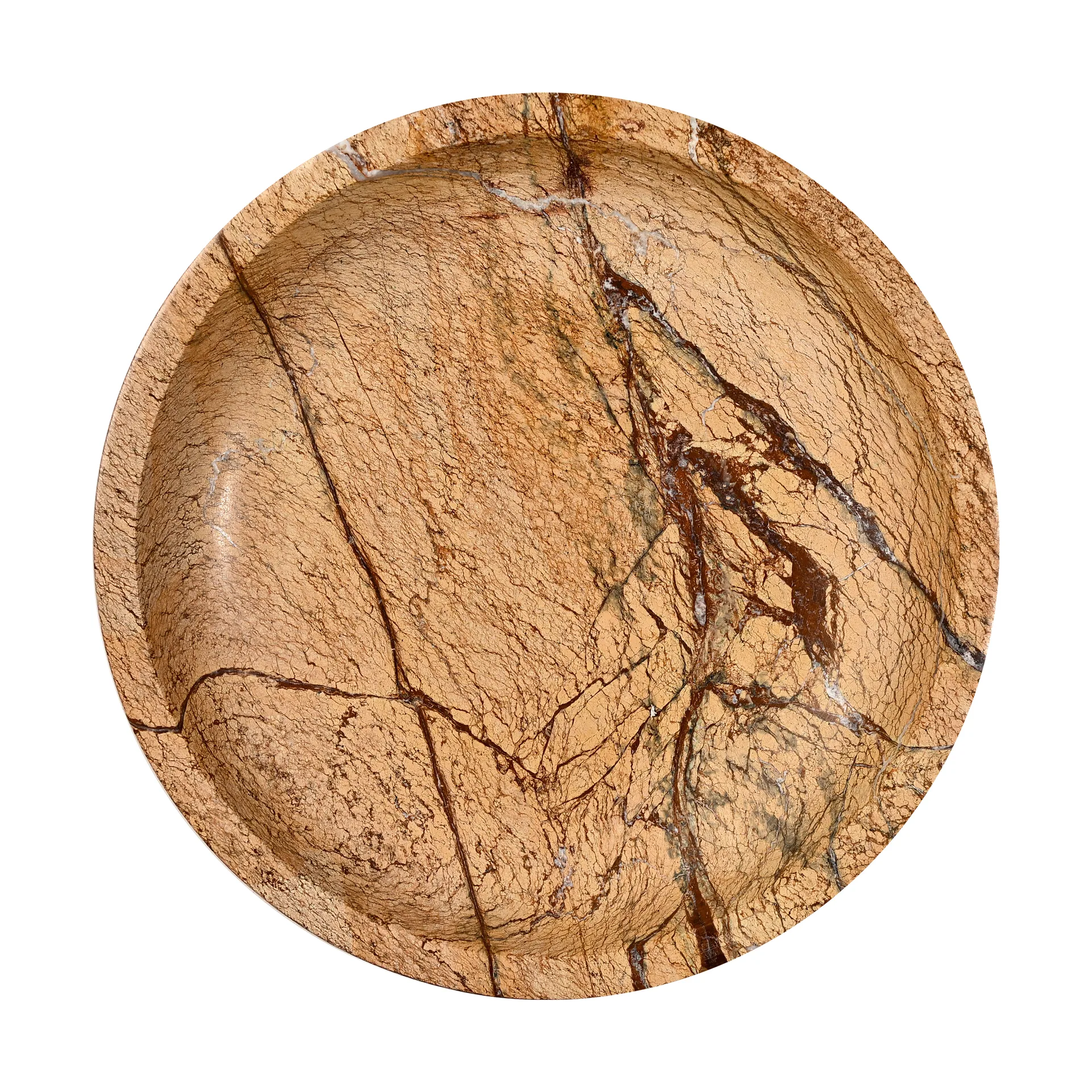 Kivi kulho iso Ø28 cm, Ruskea metsämarble Sagaform