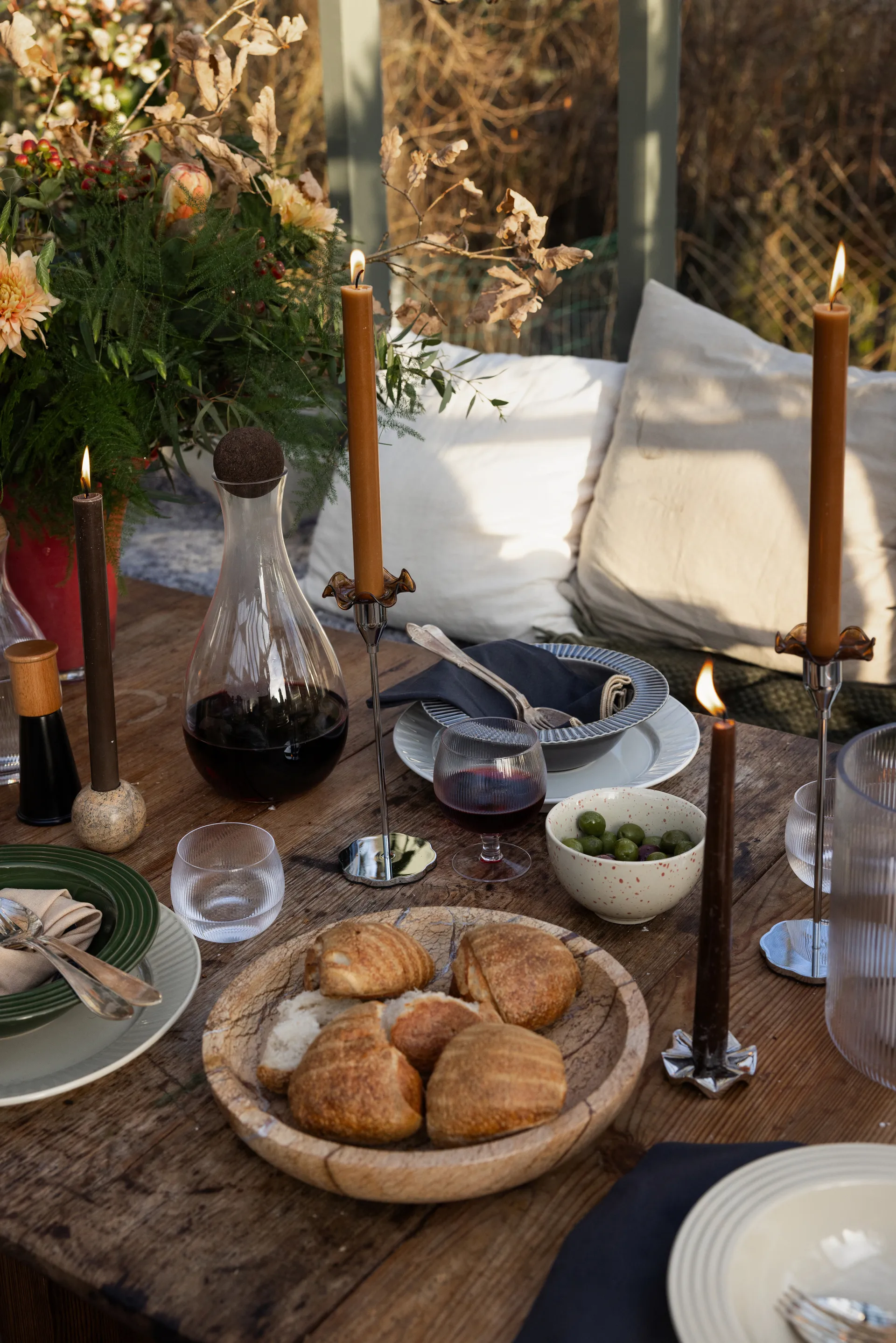 Kivi kulho iso Ø28 cm, Ruskea metsämarble Sagaform