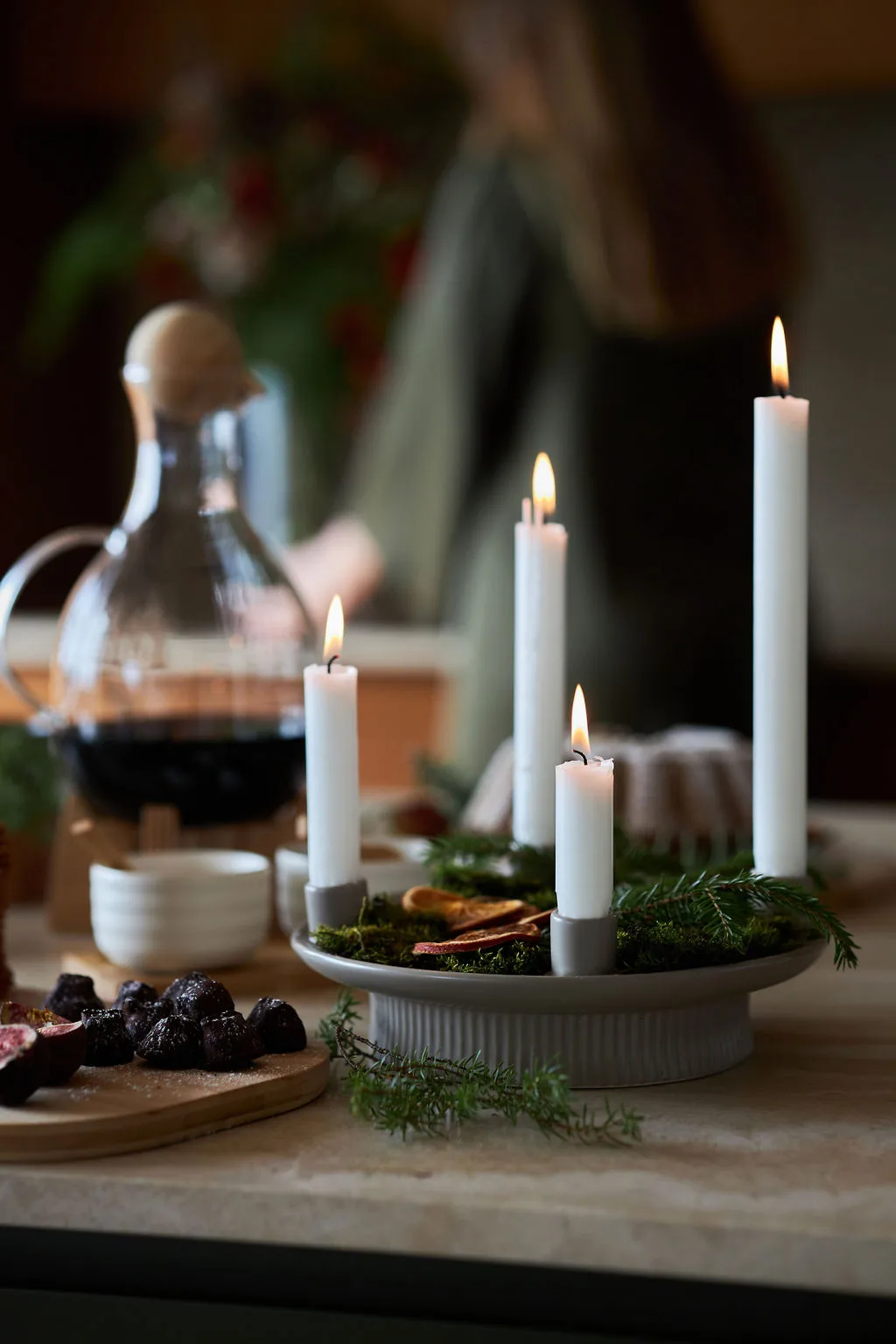 Maria kynttilänjalka, Beige Sagaform