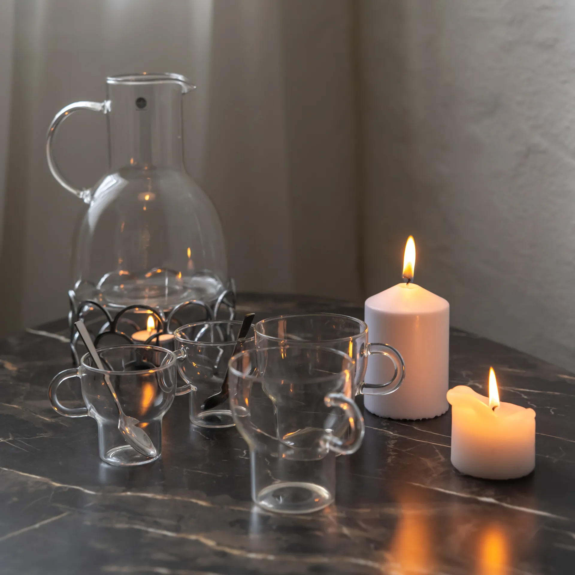 Sagaform glögikannu lämmittimellä, Silver Sagaform