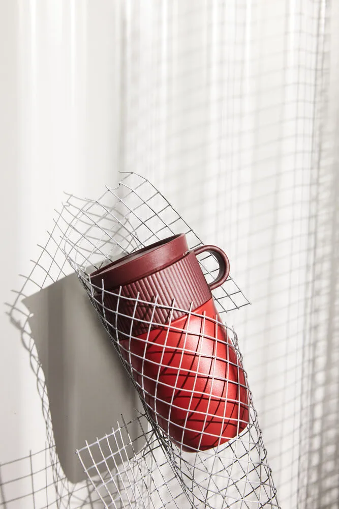 Ted automuki termosmuki 28 cm, Viininpunainen Sagaform