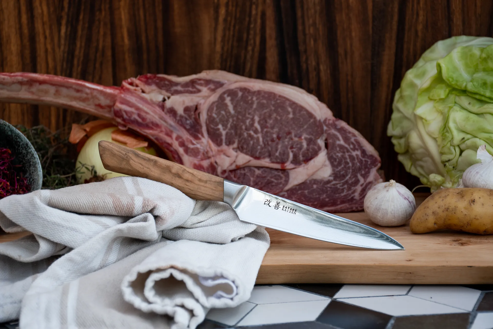 Satake Kaizen Petty -kuorimaveitsi, 12 cm Satake