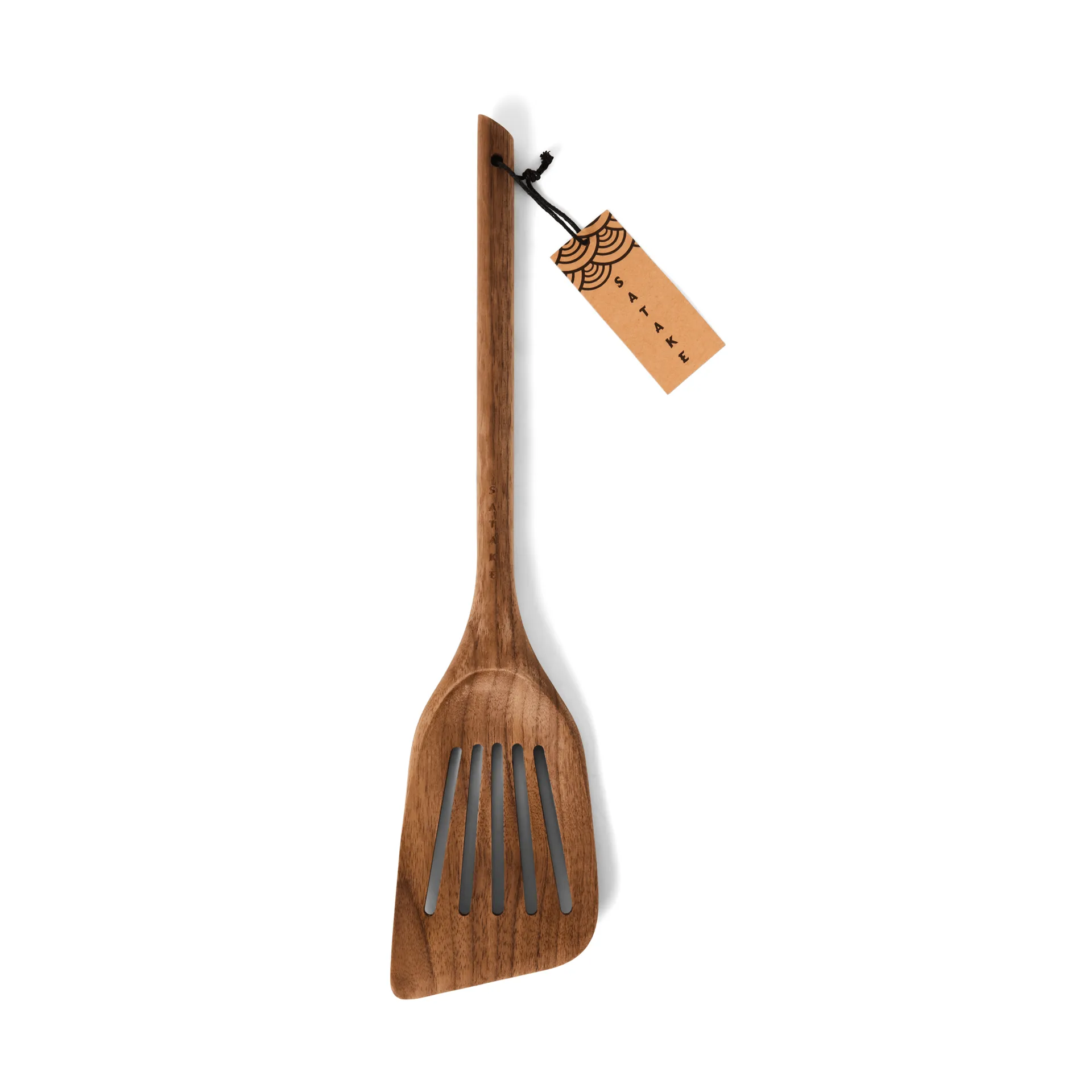 Satake paistilasta 33,5 cm, Pähkinäpuu, rei’itetty Satake
