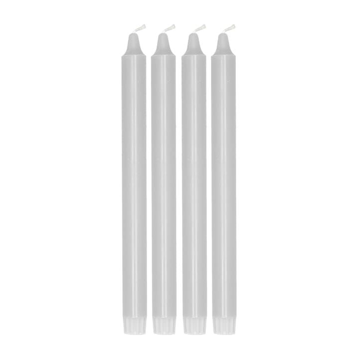 Ambiance kruununkynttilä 4-pakkaus 27 cm - Icy Grey - Scandi Essentials