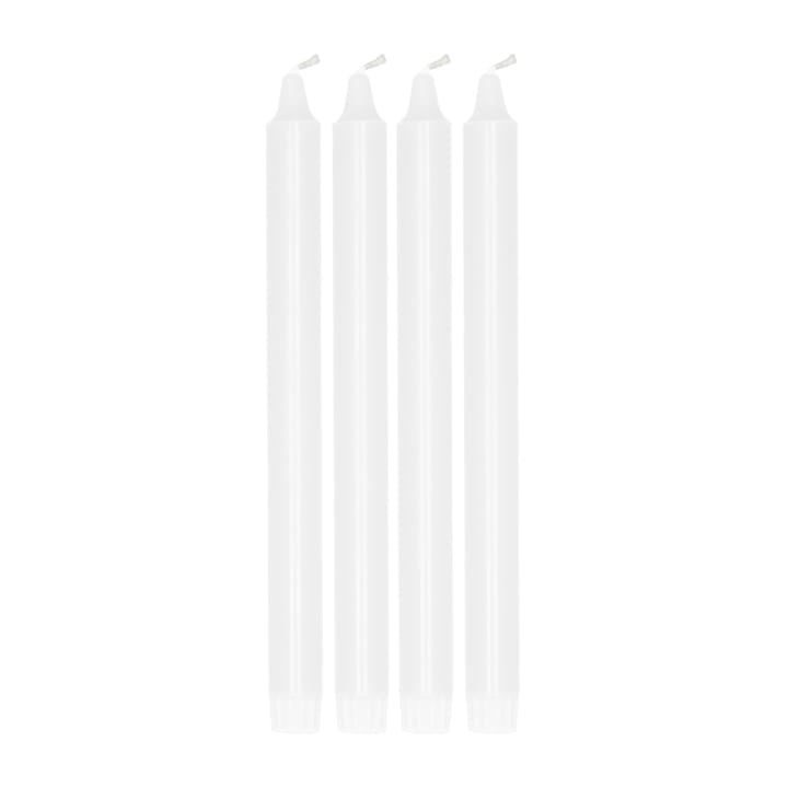 Ambiance kruununkynttilä 4-pakkaus 27 cm - White - Scandi Essentials